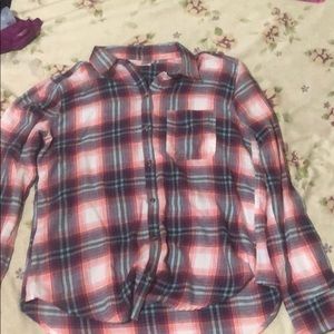 Purple flannel shirt